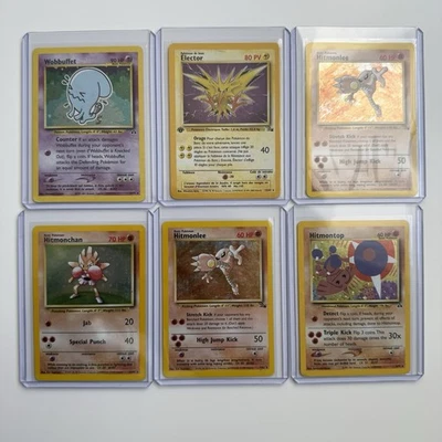 Vintage Holo Pokemon lot of 8 cards MP & HP - Image 1 of 4