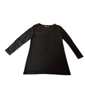Top MagicScarf negro manga 3/4 se adapta a pequeño-grande A19 - Imagen 1 de 5