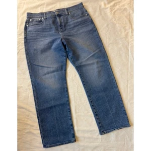 Madewell Jeans Vintage Perfetto Donna 32P Lavaggio Medio Alto Dritto Nuovo senza etichette - Foto 1 di 9