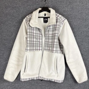 THE NORTH FACE Plaid Fleece Jacket with Full Zip Closure - Woman’s L/G - Picture 1 of 6