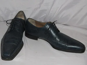 Zapatos de vestir Mezlan de cuero azul con cordones talla 10M - Imagen 1 de 7