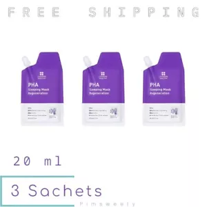 3 Sachets X 20 ml Leaders InSolution PHA Sleeping Mask Regeneration Hyaluronic - Picture 1 of 9