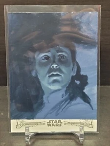 2019 Topps Star Wars Empire Strikes Back Ingrid Hardy Sketch Card 1/1 Leia Hoth - Picture 1 of 2