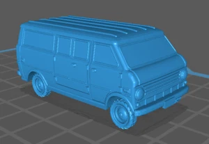 5x 6mm/1:300th Resin 1970s Van - Bild 1 von 1