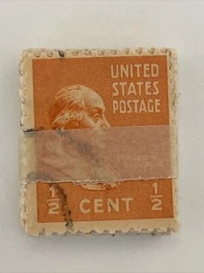 Orange Postage Stamp For Crafting 50 Copies 1938 Benjamin Franklin Scott 803 - Picture 1 of 4