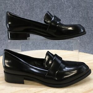 Nine West Shoes Womens 6.5 M Slip On  Loafers Black Leather Pointed Toe New