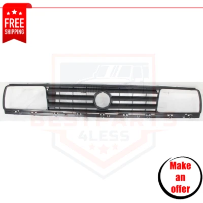 Grille Assembly black plastic for 1988-1992 Volkswagen Golf GL & Jetta Base, GL Foto 1 de 4