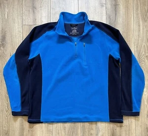 L.L. BEAN Men’s 1/4 Zip Fleece Long-Sleeve Pullover XL Blue 283955 - Picture 1 of 9