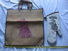 VINTAGE LOT OF HECKERS BURLAP BAG AND OVEN MITT.