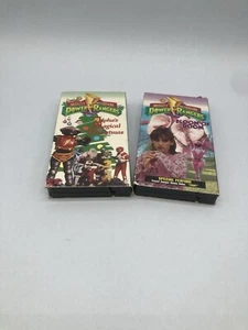 2 VHS Mighty Morphin Power Rangers Alpha's Magical Christmas Bloom Of Doom - Picture 1 of 5
