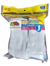 Fruit of the Loom Girl's Ultra Soft Crew Socks Size 4-10 Super Value 13-Pack