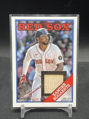 2023 Topps Series 1 Xander Bogaerts 35th 1988 Relic Card Boston Red Sox #88R-XB - Image 1 of 2