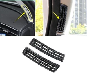Cubierta de moldura de marco de salida de ventilación de aire delantera de fibra de carbono para Hyundai Tucson 2022-2024 - Imagen 1 de 8