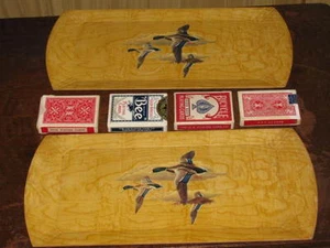 Vintage HASKO Drake Mallard Duck Painted Wood Bar Serving TRAY Art Hunter Bird  - Picture 1 of 5