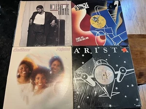 4 Vinyl Record Lot. Aretha Franklin, Emotions, Simphonia, Miles Jaye Bundle - Imagen 1 de 2