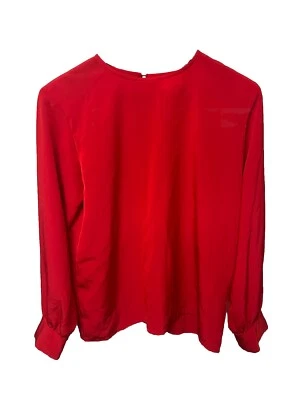 Vintage Red YSL Top Blouse size  10 - Image 1 of 4