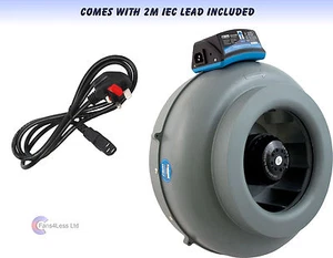 4 5 6 8 10inch RAM Inline Tube Duct Plug Hydroponics Grow Fan up to 1088 m3/hr - Picture 1 of 1