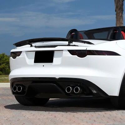Fits 2013-2020 Jaguar F-TYPE Smoked Tail Light Cover Blackout Overlay Guard - Image 1 of 4