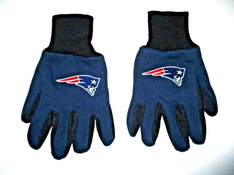 New England Patriots Gloves Warm Football Team Blue & Black Winter Gloves Cover