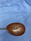 Vintage Pisces Horoskope Silhouette Wooden Carved Ball Key Chain