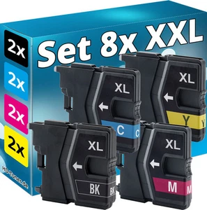 8 PATRONE kompatibel BROTHER LC985 MFC-J220 J265W J410 J415 DCP-J125 J315W J515W - Bild 1 von 5