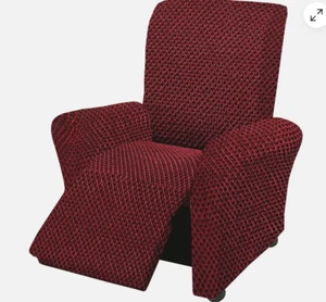 Paulato by Gaico Roma Furniture Cover Recliner Chair - Crimson Red - H213848 - Picture 1 of 6