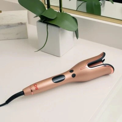 CHI Spin N Curl, Curling Iron For Healthy & Shiny Effortless Curls, Rose Gold🔥 - Image 1 of 4