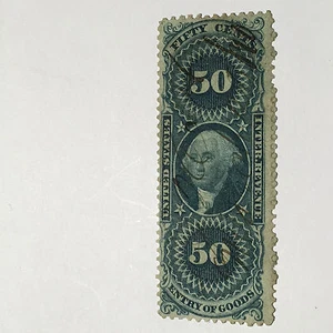 US STAMP  REVENUE ENTRY OF GOODS  SCOTT #R55C - Picture 1 of 1