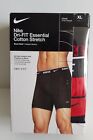 Nike 3 Pack Dri-Fit Essential Cotton Stretch Boxer Brief Red Black Xl Open Box