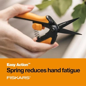 Fiskars Antiadherente Agarre Suave Micro-Punta Poda Recorte - Imagen 1 de 8