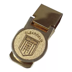 Clearfeild Job Corps Gold Tone 2¼"x1¼" Money Clip - Picture 1 of 12
