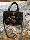 NEW - My Flat In London Black (changes to silver) Sequin Handbag