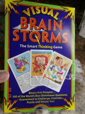 Binary Arts Visual Brain Storms Smart Thinking Brainteaser Game, Complete - Image 1 of 4