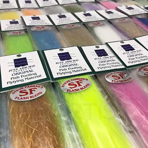 STEVE FARRAR SF FLASH BLEND - Fly Tying Fiber Material Just Add H20 - 60 Colors! - Picture 1 of 60