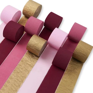 Partywoo Krepppapier Streamer 10 Rollen 820 Fuß, Packung Rosa, Magenta, Burgund a - Bild 1 von 38