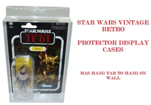 10 Star Wars Vintage 3,75 Zoll Actionfiguren Kunststoff Schutzhülle Vitrinen - Bild 1 von 8