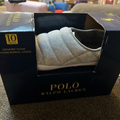 ZAPATILLAS POLO RALPH LAUREN ESPUMA VISCOELÁSTICA FORRO ANTIMICROBIANO TALLA 10 NUEVAS EN CAJA GRISES Foto 1 de 4