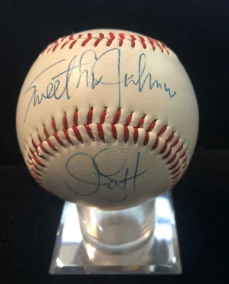 5 Signed Autograph Dodgers Baseball Johnson Sharperson Karros Davis + JSA#L70039 - Image 1 of 4