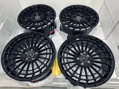 Staggered 20" Rims Black 20X8.5/9.5 Wheels Fit Mercedes Benz S550 S560 S580 S63 - Image 1 of 4