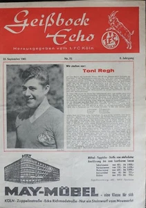 Football Programme Booklet 61/62 Oberliga 1st FC Cologne-ETB Black White Essen - Picture 1 of 1
