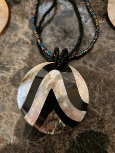 Handmade Pendant Necklace And Earing Set - Picture 1 of 4