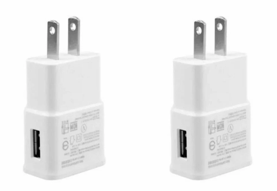 2X 2A USB Wall Charger Plug Home Power Adapter For LG HTC iPhone Samsung White - Image 1 of 2