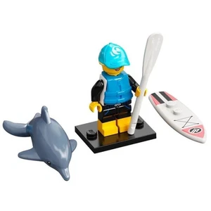 LEGO CMF Paddle Surfer - Series 21 - col374 - Dolphin - Minifigure - New - Picture 1 of 7