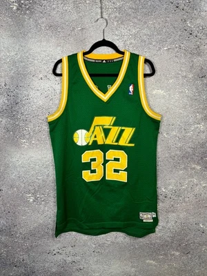 Camiseta Adidas Carl Malone Utah Jazz 2013 NBA média - Imagem 1 de 4