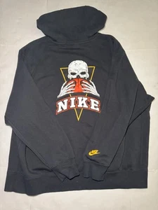 Nike Basketball Frenzy Skull Hoodie Men's Black Size 2XL - Picture 1 of 5