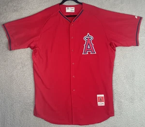 Camiseta Majestuosa Auténtica De Colección 2014 Los Angels Angels Para Hombres 52 2XL Roja Base Genial - Imagen 1 de 9