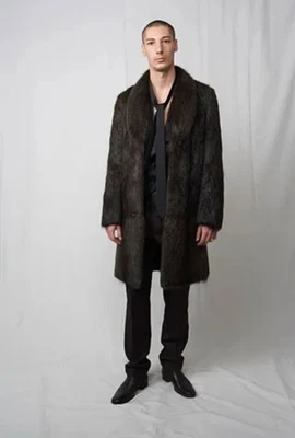 Abrigo de piel de castor vintage Martin Margiela otoño 2007 talla 46 Foto 1 de 4