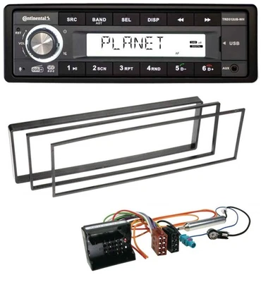 Continental USB 1DIN AUX DAB MP3 Autoradio für Peugeot 307, 1007 (2001-2009) - Bild 1 von 4
