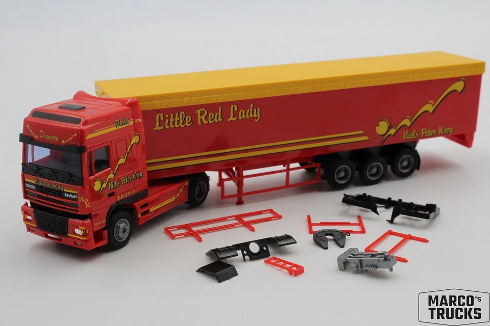 AWM DAF XF 95 SSC Schubbodensattelzug "Niels Peter Krog Danmark" 1:87 /AW3145 - Bild 1 von 1