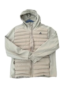 Adidas Men’s Varilite Hybrid Jackets Tan Brown Sz XL - Picture 1 of 8